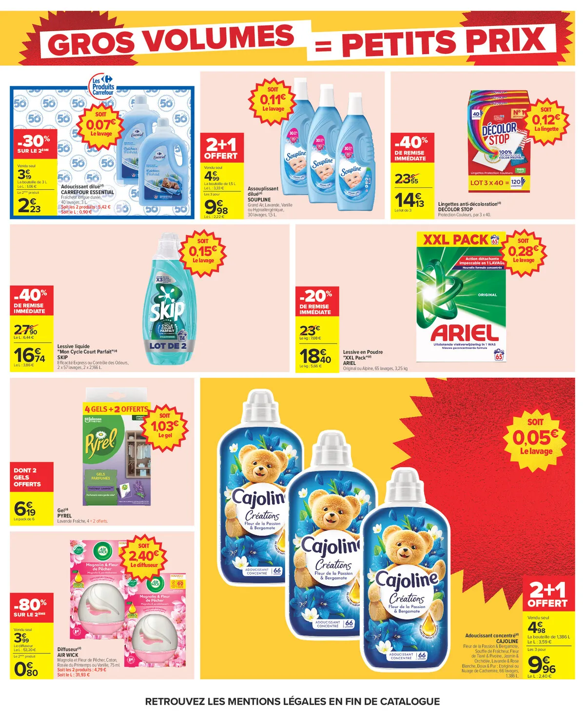 Catalogue Carrefour · Gros Volumes = Petits Prix — page 9