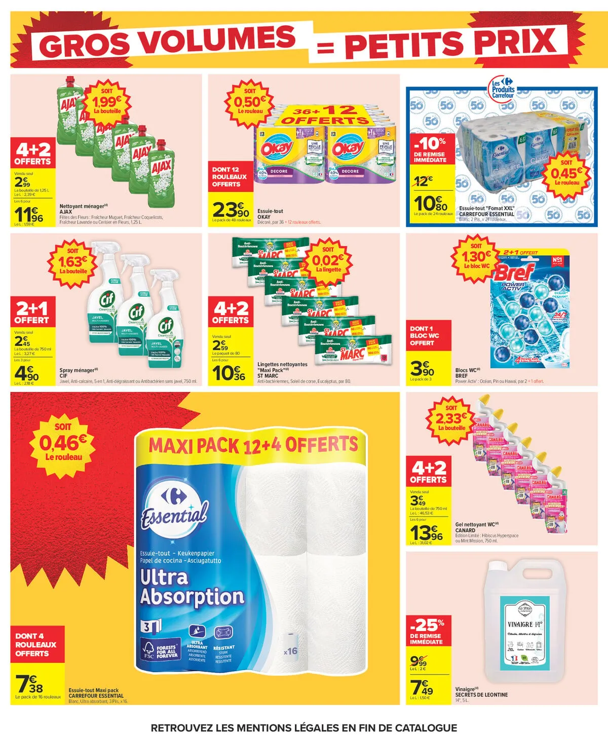 Catalogue Carrefour · Gros Volumes = Petits Prix — page 10
