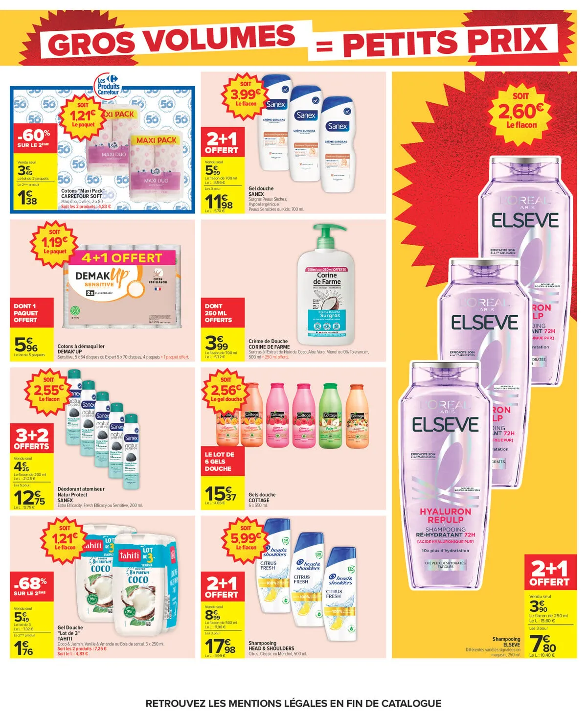 Catalogue Carrefour · Gros Volumes = Petits Prix — page 13