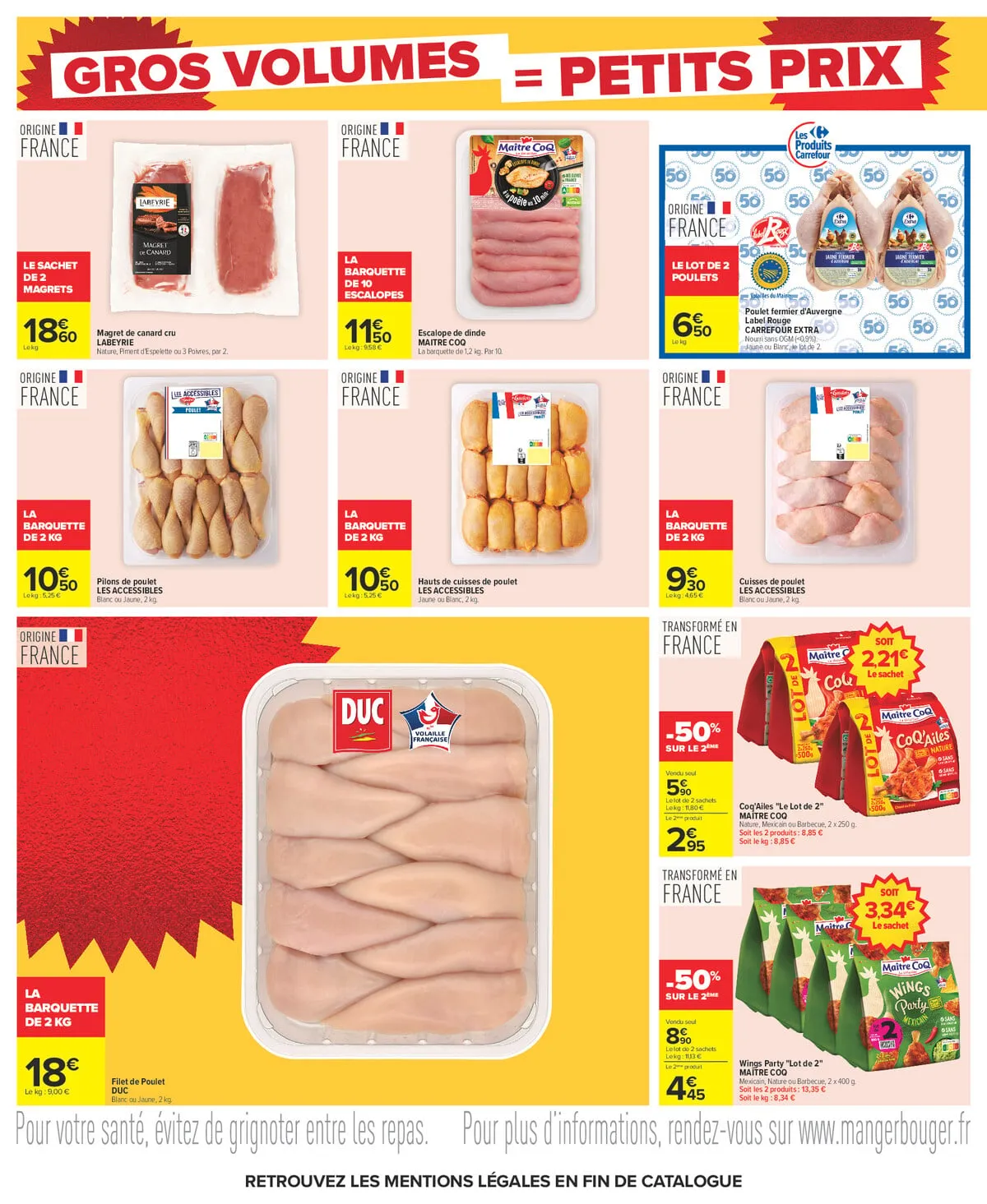 Catalogue Carrefour · Gros Volumes = Petits Prix — page 16
