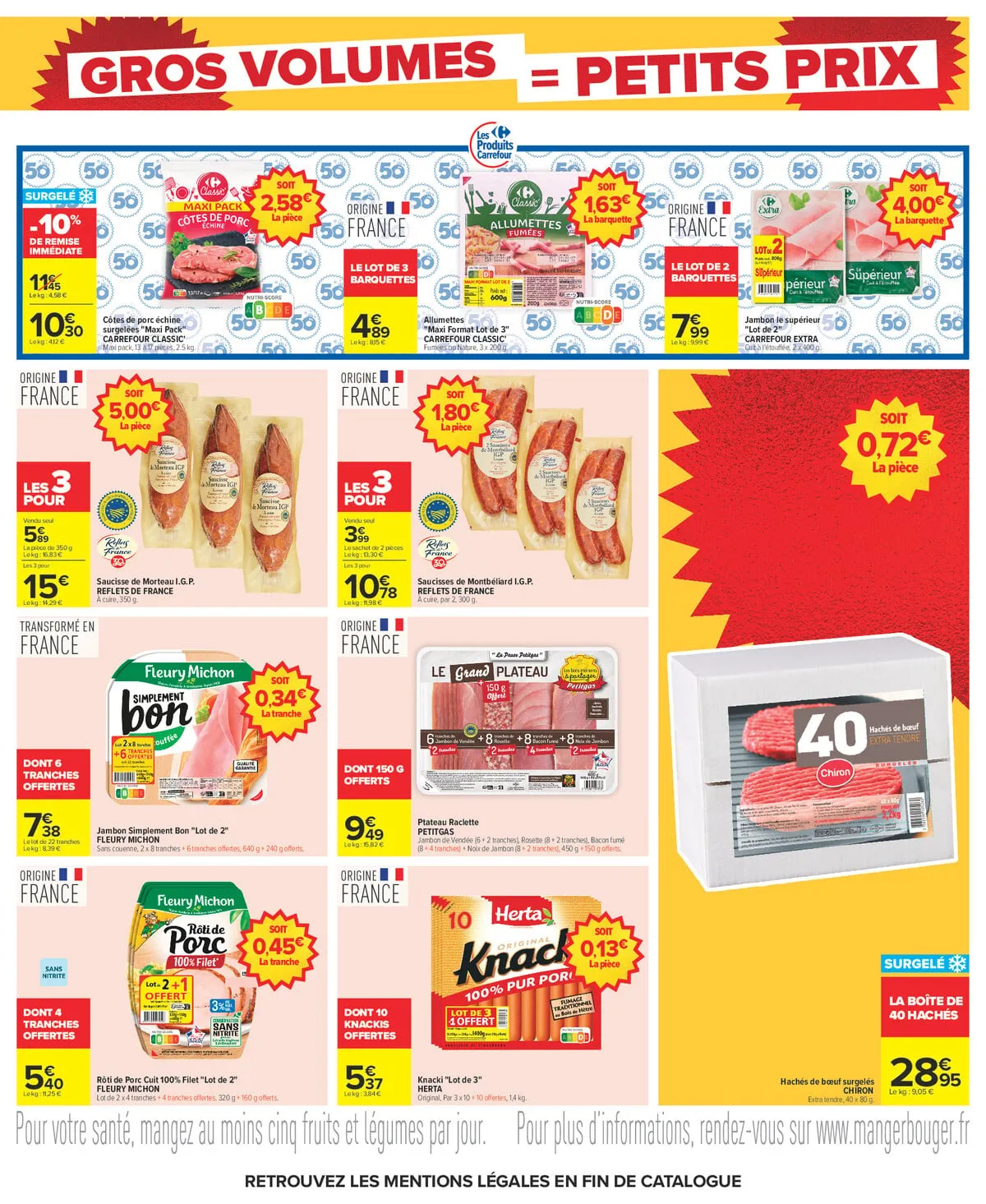 Catalogue Carrefour · Gros Volumes = Petits Prix — page 17