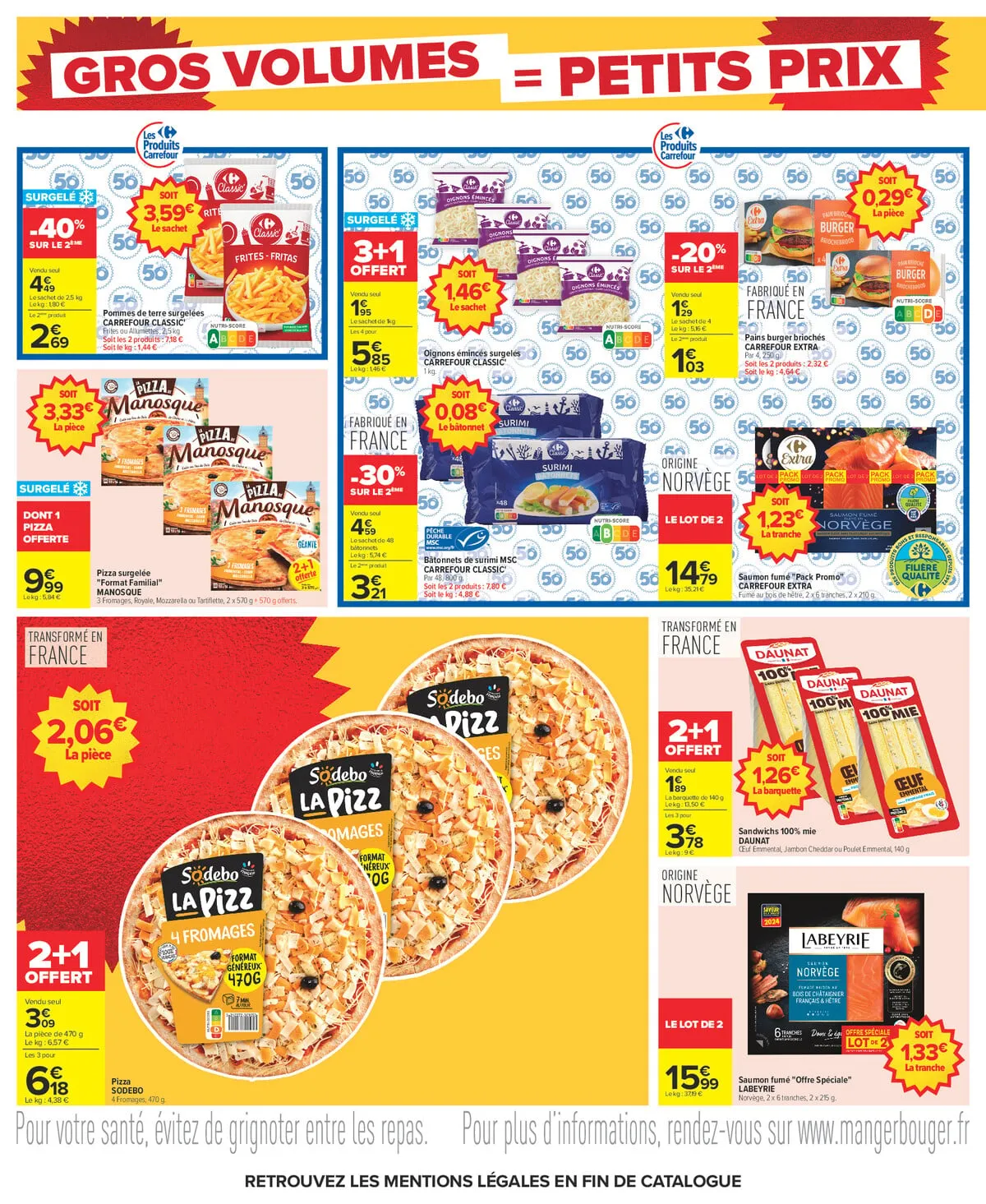 Catalogue Carrefour · Gros Volumes = Petits Prix — page 18