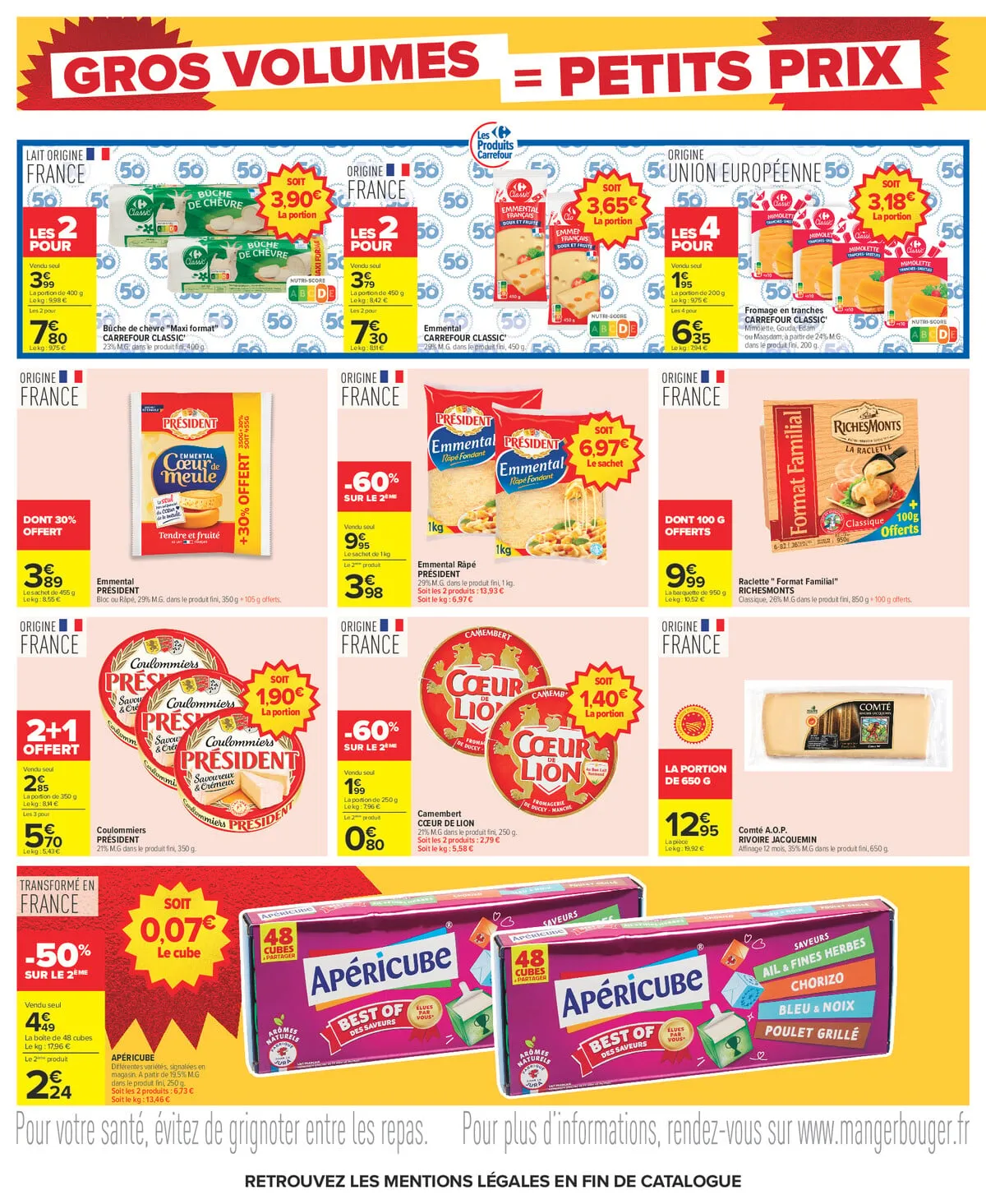 Catalogue Carrefour · Gros Volumes = Petits Prix — page 20