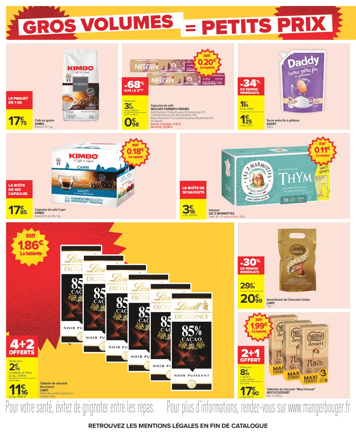 Catalogue Carrefour · Gros Volumes = Petits Prix — page 28