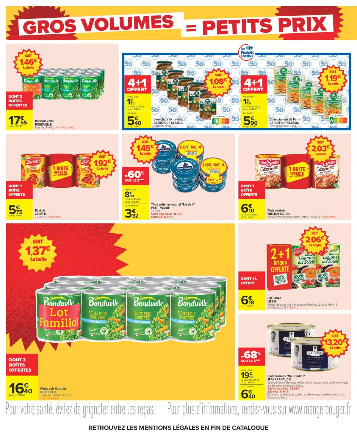 Catalogue Carrefour · Gros Volumes = Petits Prix — page 30
