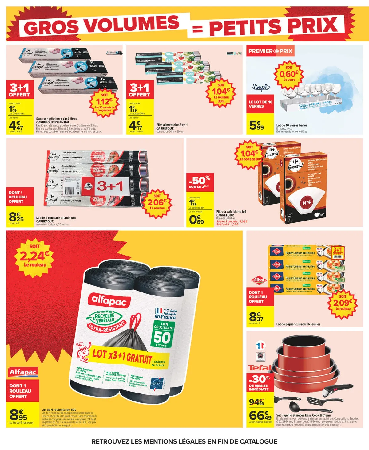 Catalogue Carrefour · Gros Volumes = Petits Prix — page 36