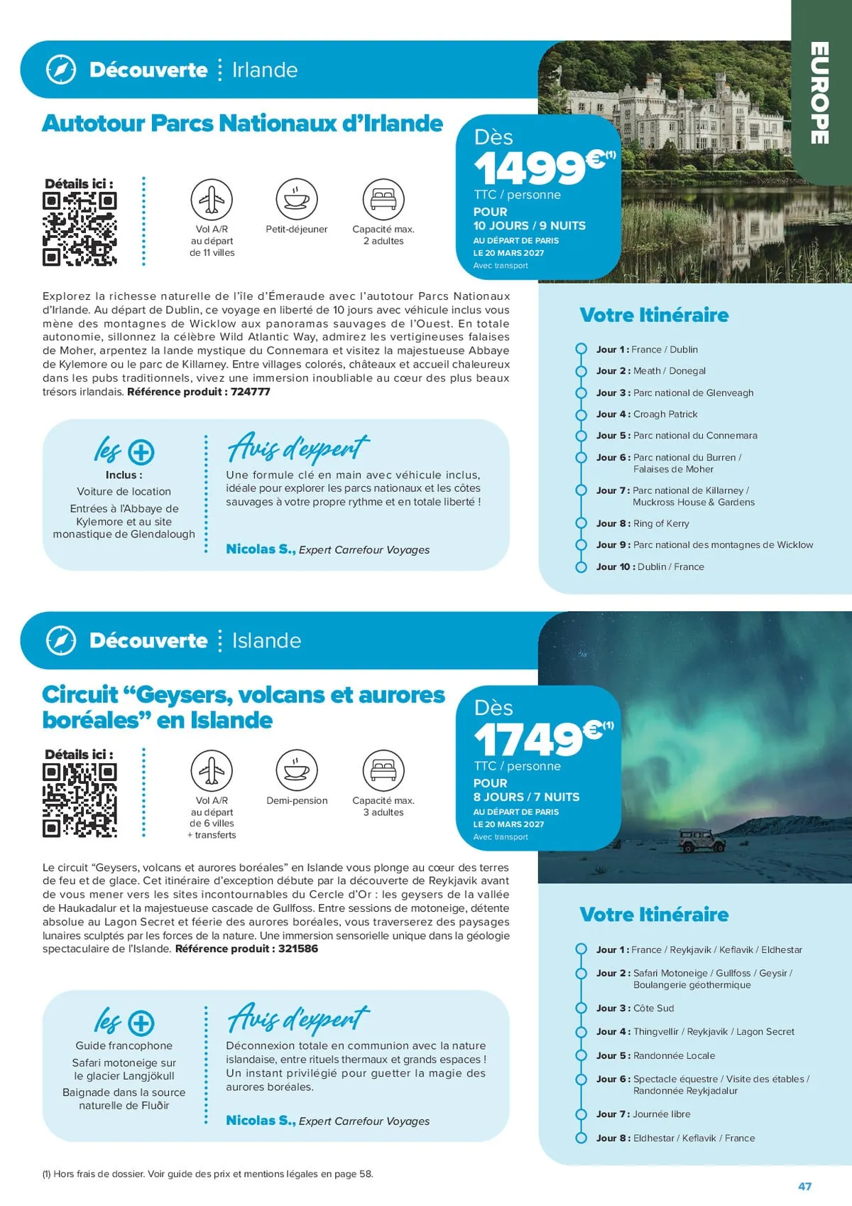 Catalogue Carrefour · Séjours & Circuits - Les Créations Carrefour Voyages — page 47
