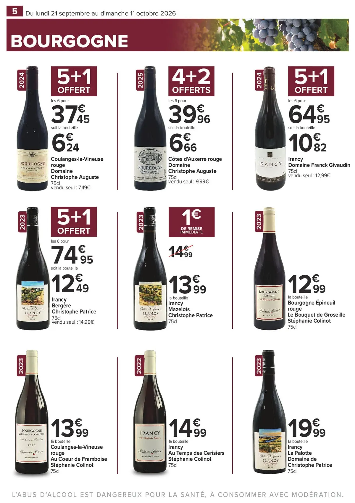 Catalogue Carrefour · Complément Foire Aux Vins — page 5