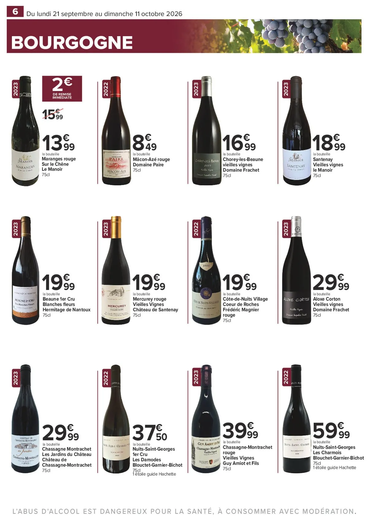 Catalogue Carrefour · Complément Foire Aux Vins — page 6