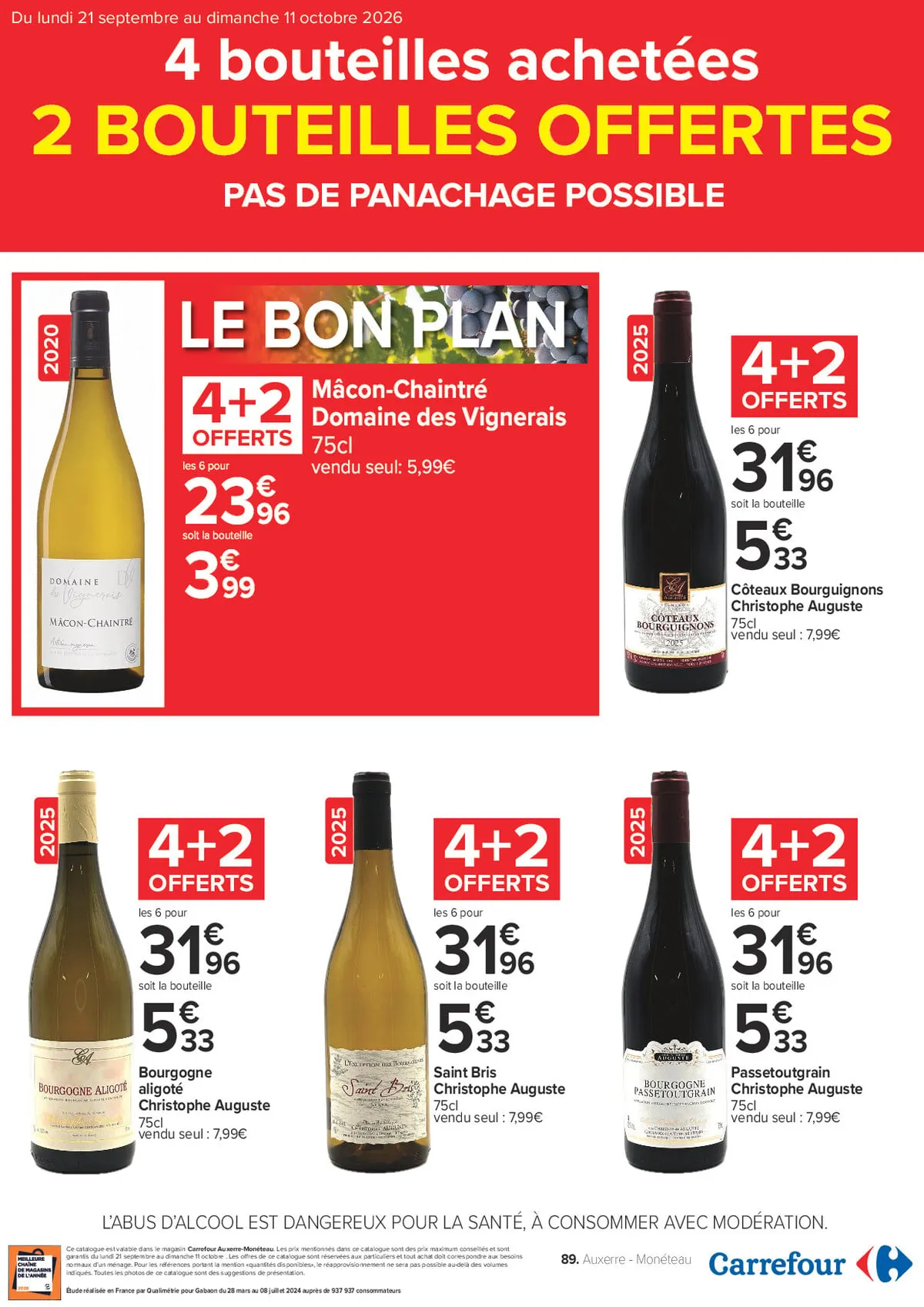 Catalogue Carrefour · Complément Foire Aux Vins — page 10