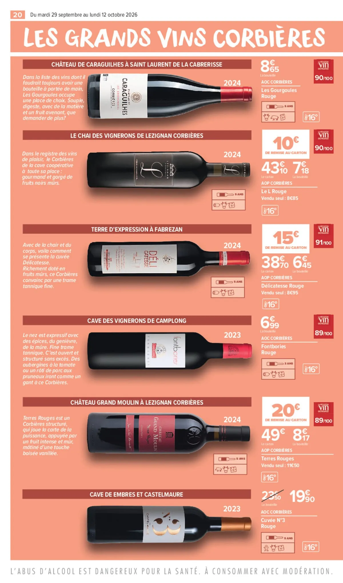 Catalogue Carrefour · Foire Aux Vins Édition Corbières Et Minervois — page 20