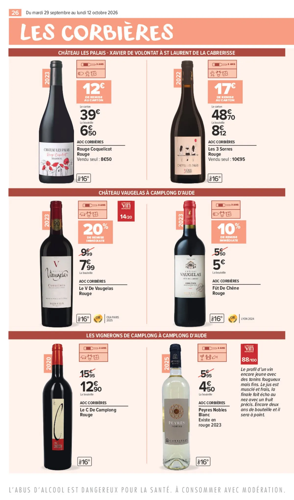 Catalogue Carrefour · Foire Aux Vins Édition Corbières Et Minervois — page 26