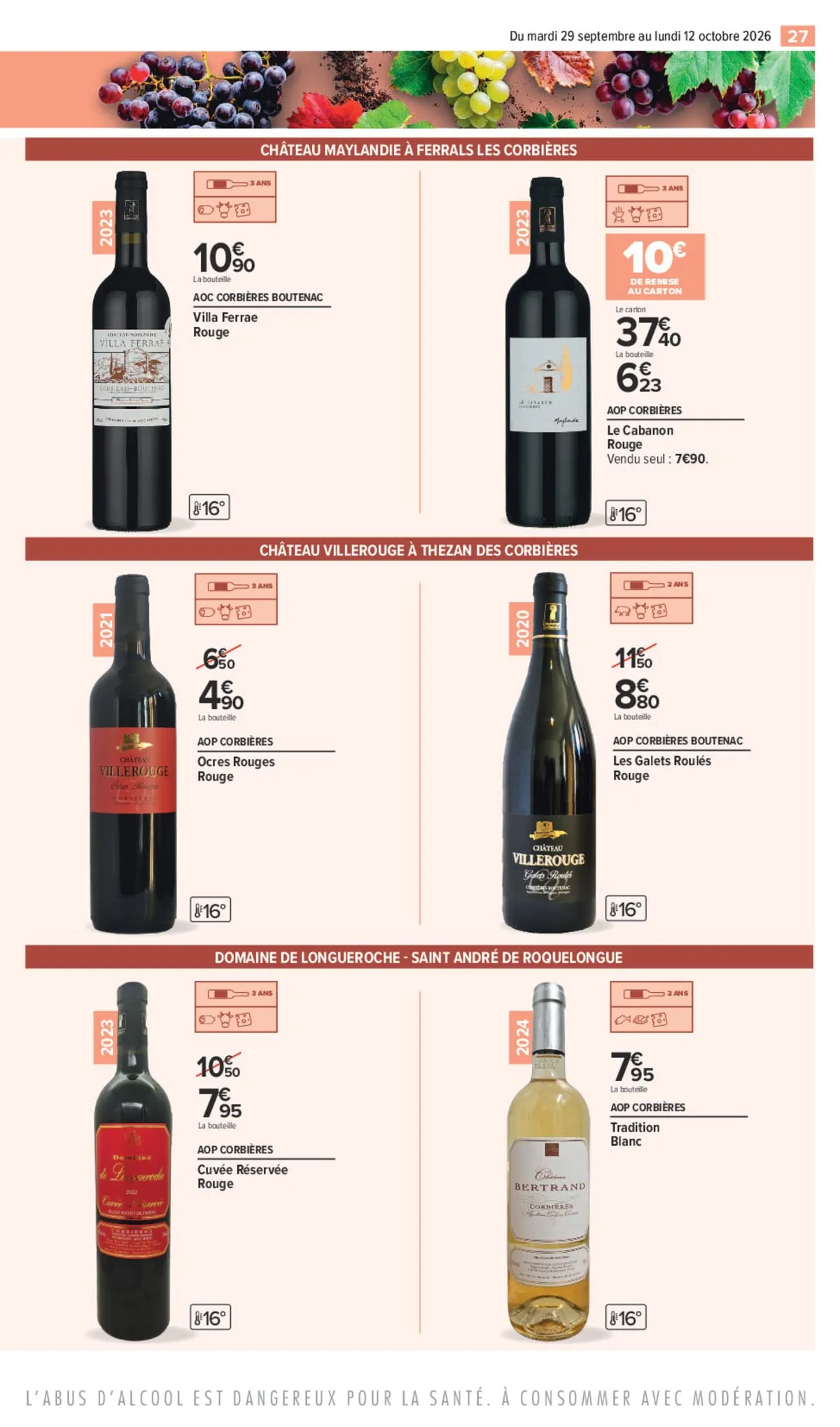 Catalogue Carrefour · Foire Aux Vins Édition Corbières Et Minervois — page 27