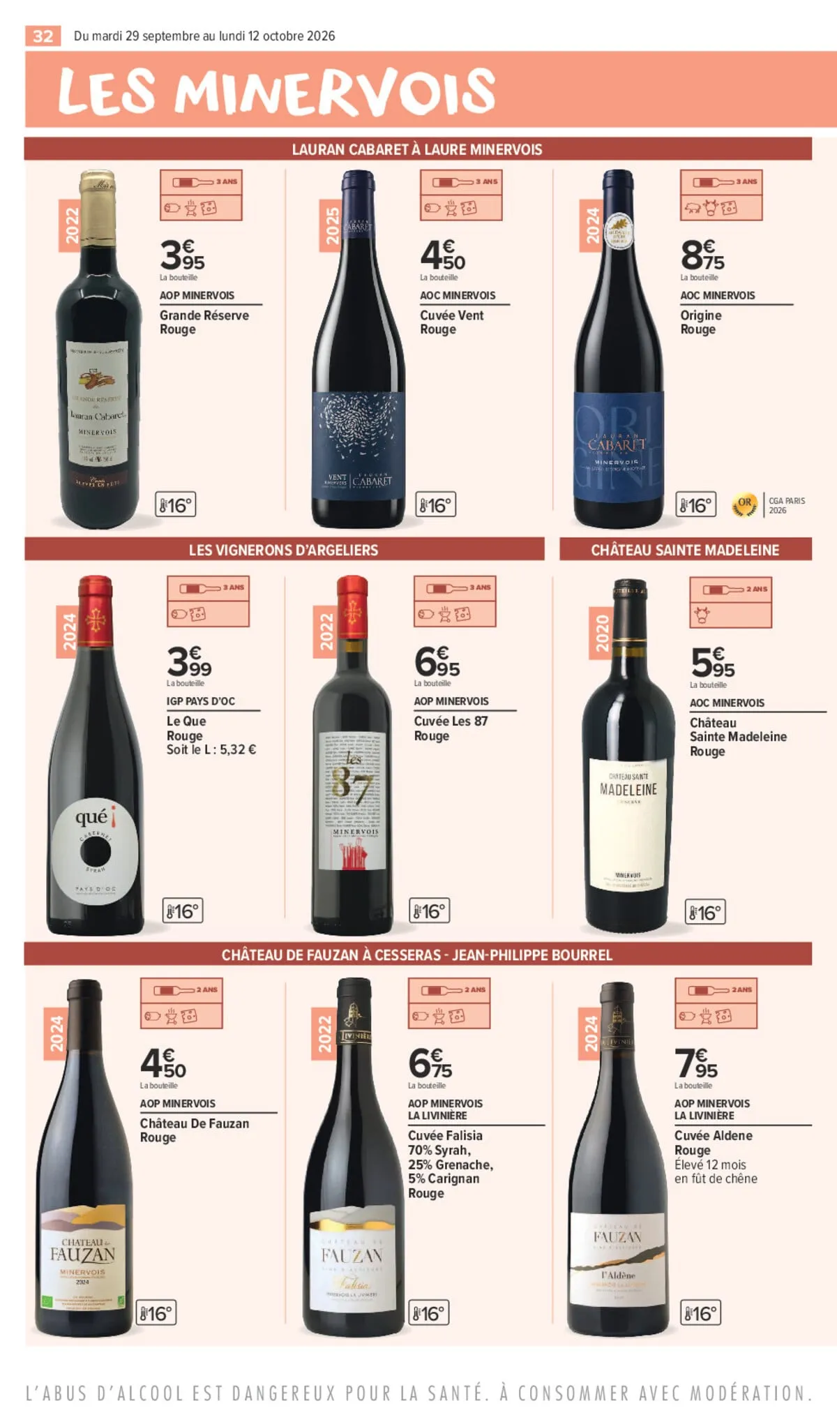 Catalogue Carrefour · Foire Aux Vins Édition Corbières Et Minervois — page 32