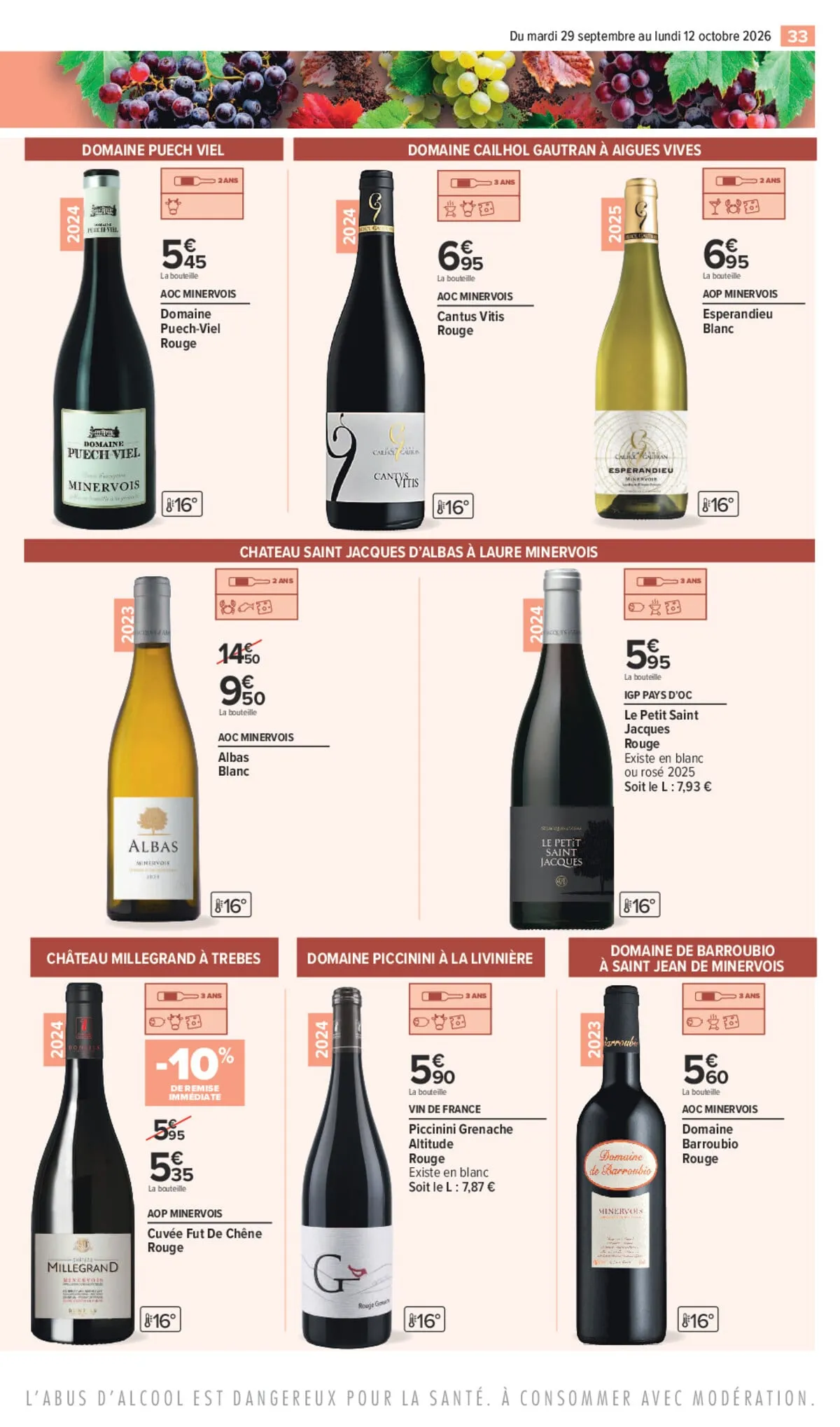 Catalogue Carrefour · Foire Aux Vins Édition Corbières Et Minervois — page 33