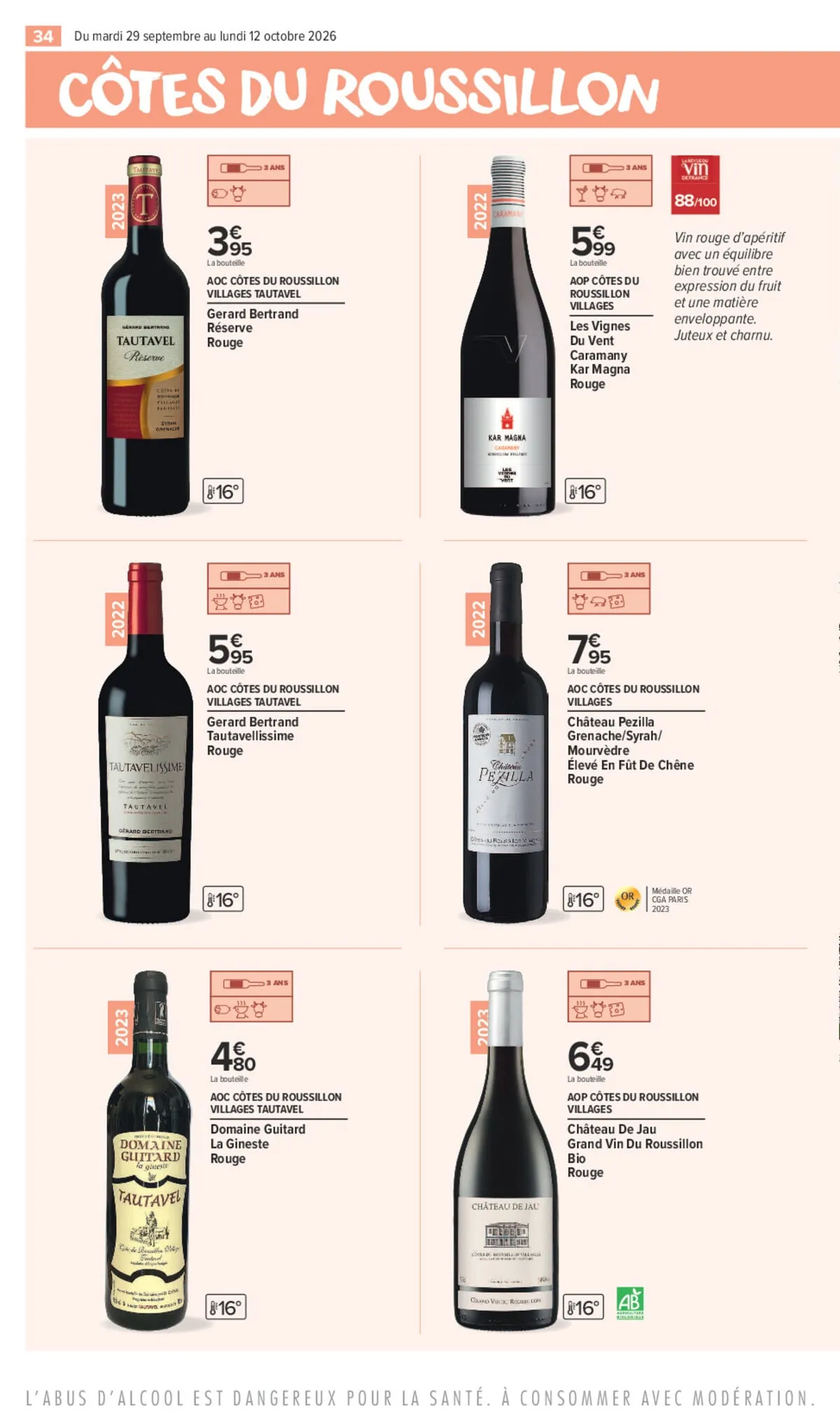 Catalogue Carrefour · Foire Aux Vins Edition Roussillon — page 34