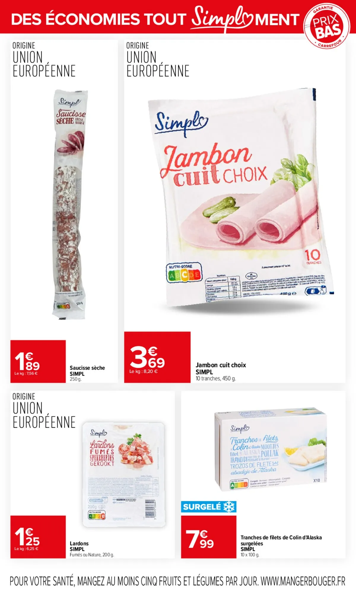 Catalogue Carrefour · Des Economies Tout Simplement — page 3