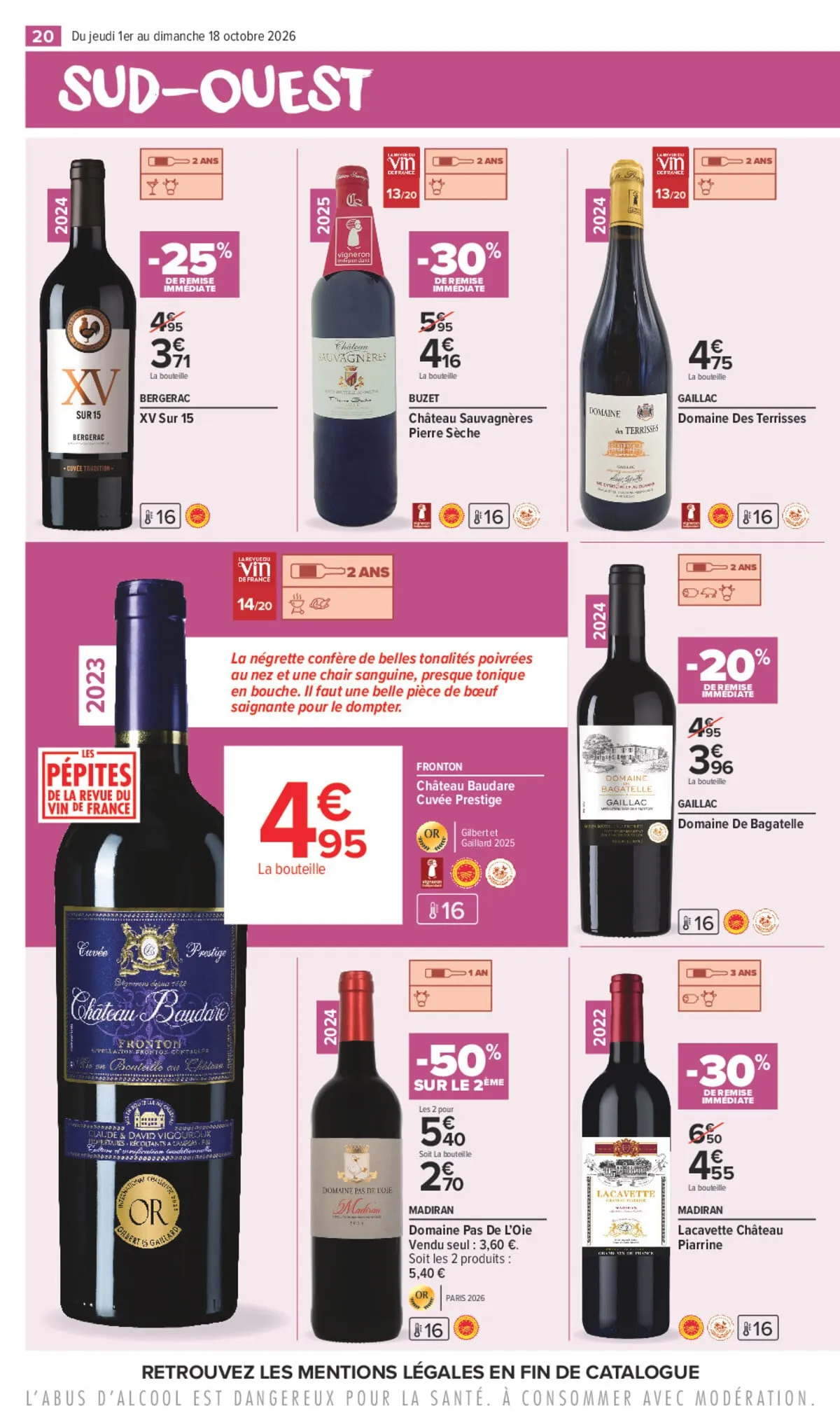 Catalogue Carrefour · La Foire Aux Vins — page 20