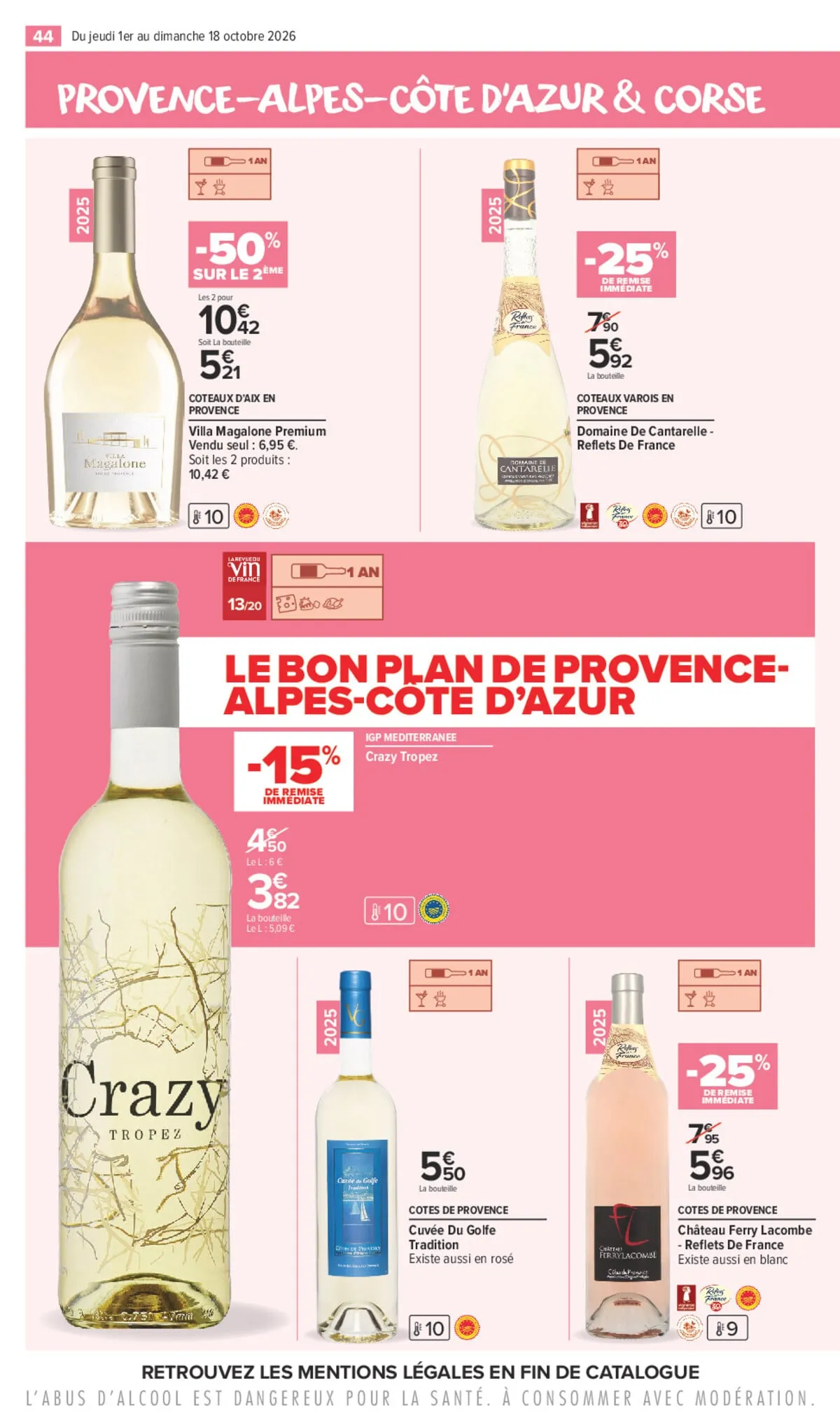 Catalogue Carrefour · La Foire Aux Vins — page 44