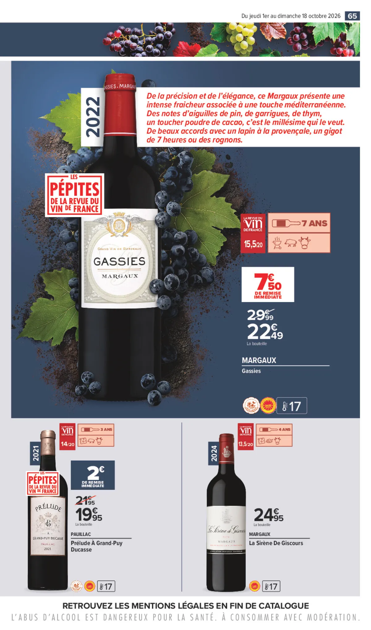 Catalogue Carrefour · La Foire Aux Vins — page 65