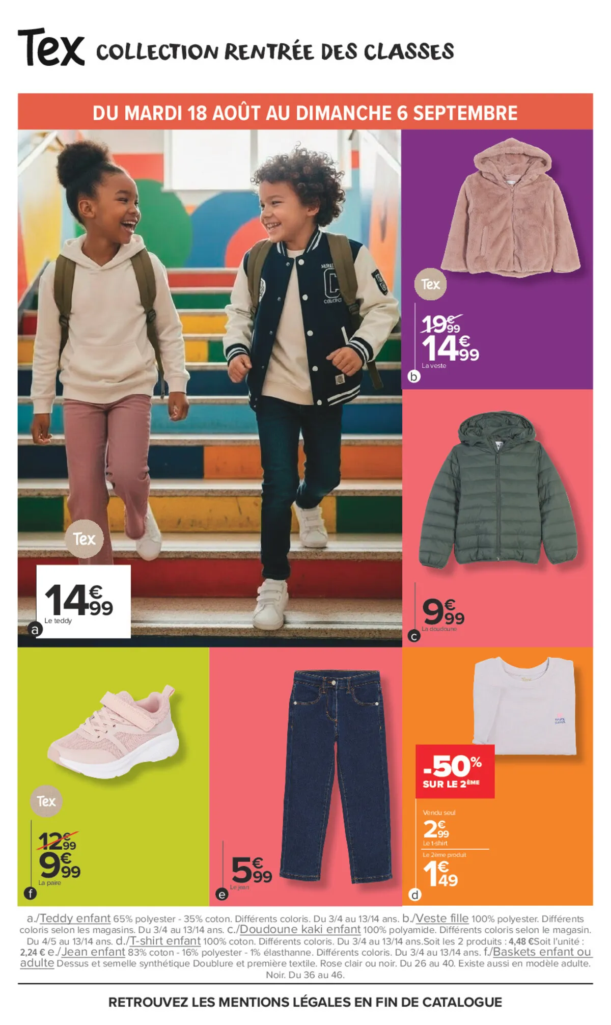 Catalogue Carrefour · Tex, Les Basiques C'Est Nous. La Vie Qui Va Avec, C'Est Vous. — page 4