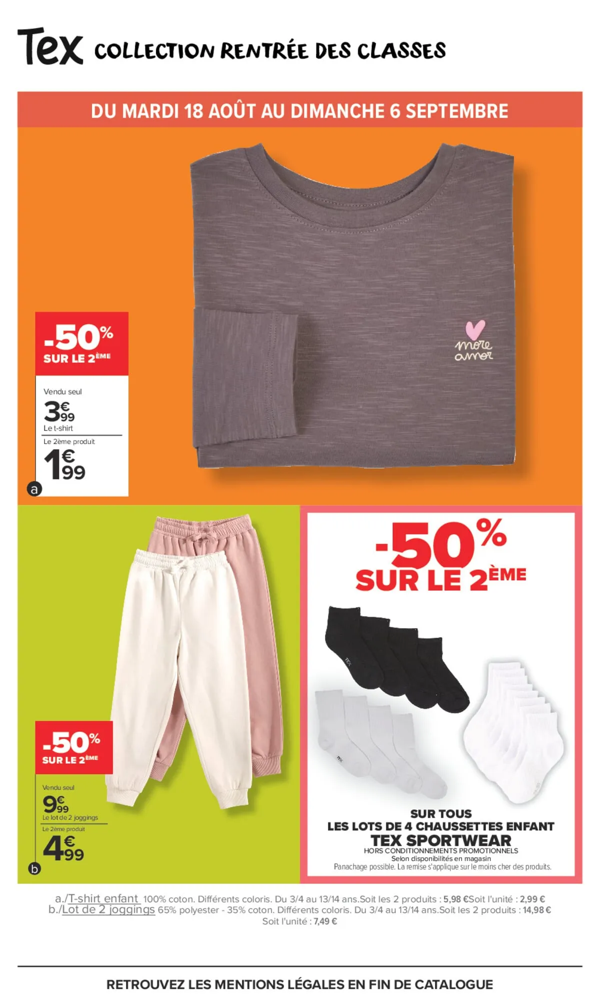 Catalogue Carrefour · Tex, Les Basiques C'Est Nous. La Vie Qui Va Avec, C'Est Vous. — page 6