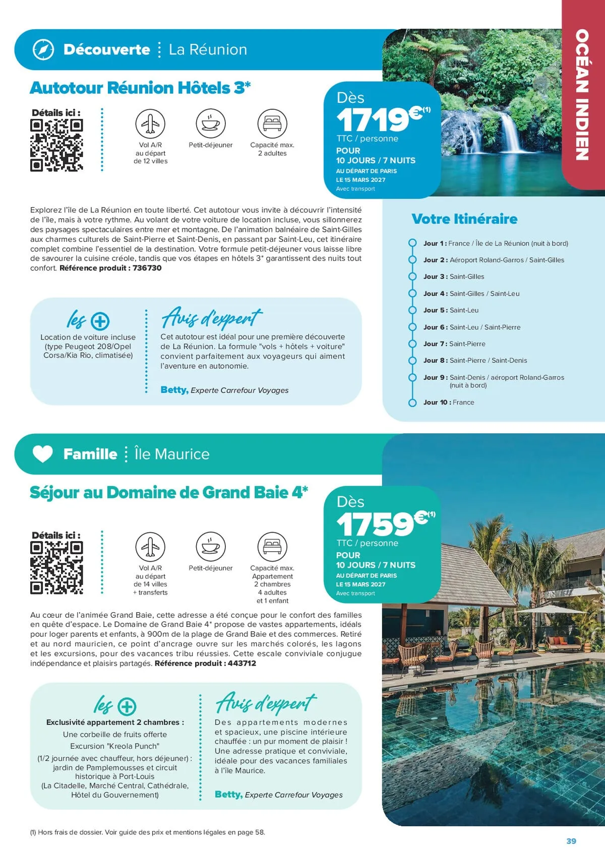 Catalogue Carrefour · Séjours & Circuits - Les Créations Carrefour Voyages — page 39