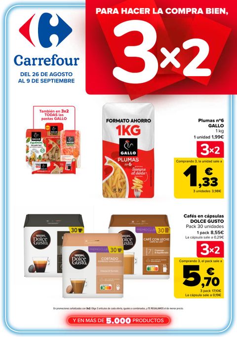 Portada Folleto Carrefour · 3x2