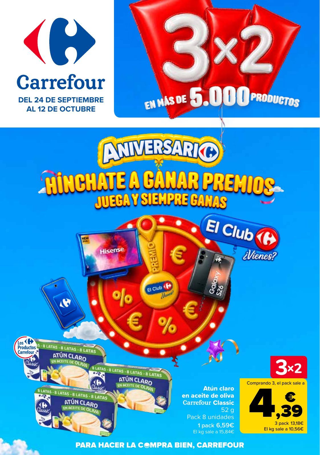 Folleto Carrefour · ¡ANIVERSARIO! — Página 1