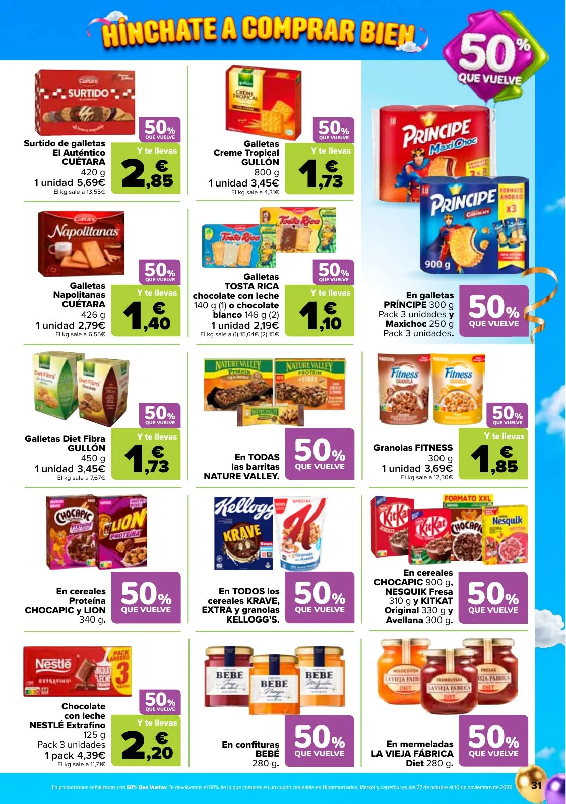 Folleto Carrefour · 50% QUE VUELVE — Página 35