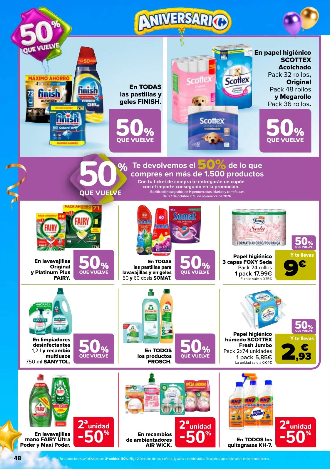 Folleto Carrefour · 50% QUE VUELVE — Página 52