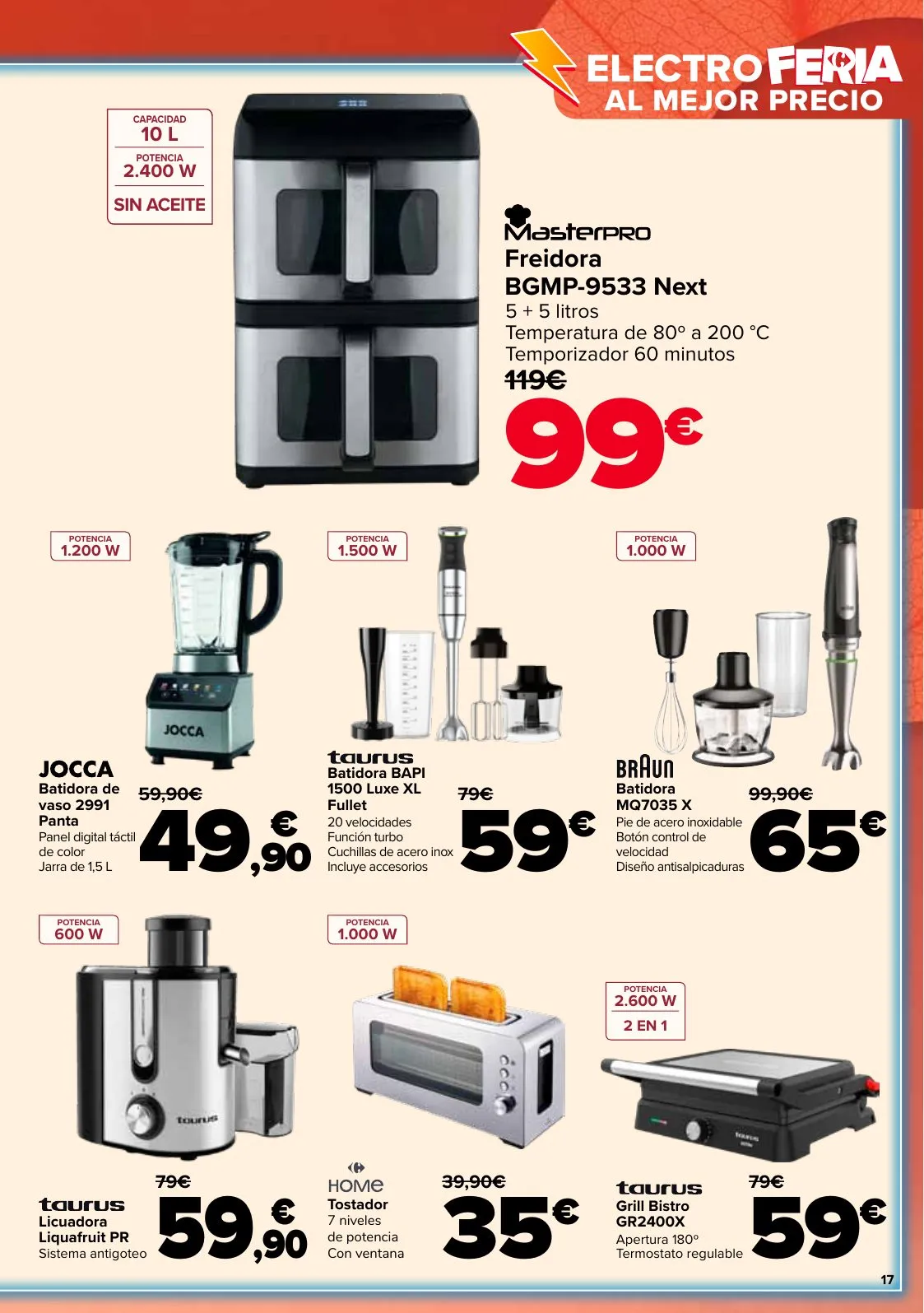Folleto Carrefour · ELECTRO FERIA — Página 17