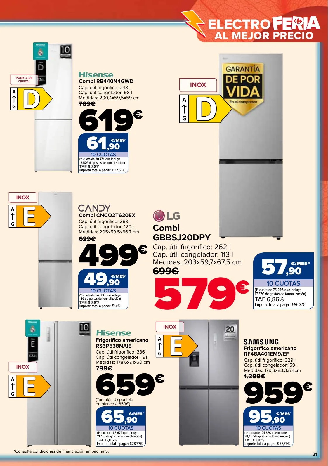 Folleto Carrefour · ELECTRO FERIA — Página 21