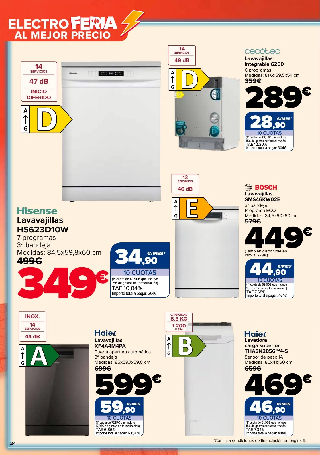 Folleto Carrefour · ELECTRO FERIA — Página 24