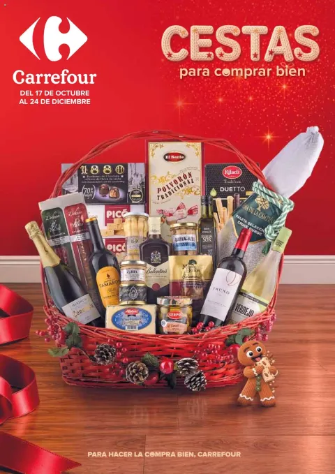 Portada Folleto Carrefour · CESTAS DE NAVIDAD