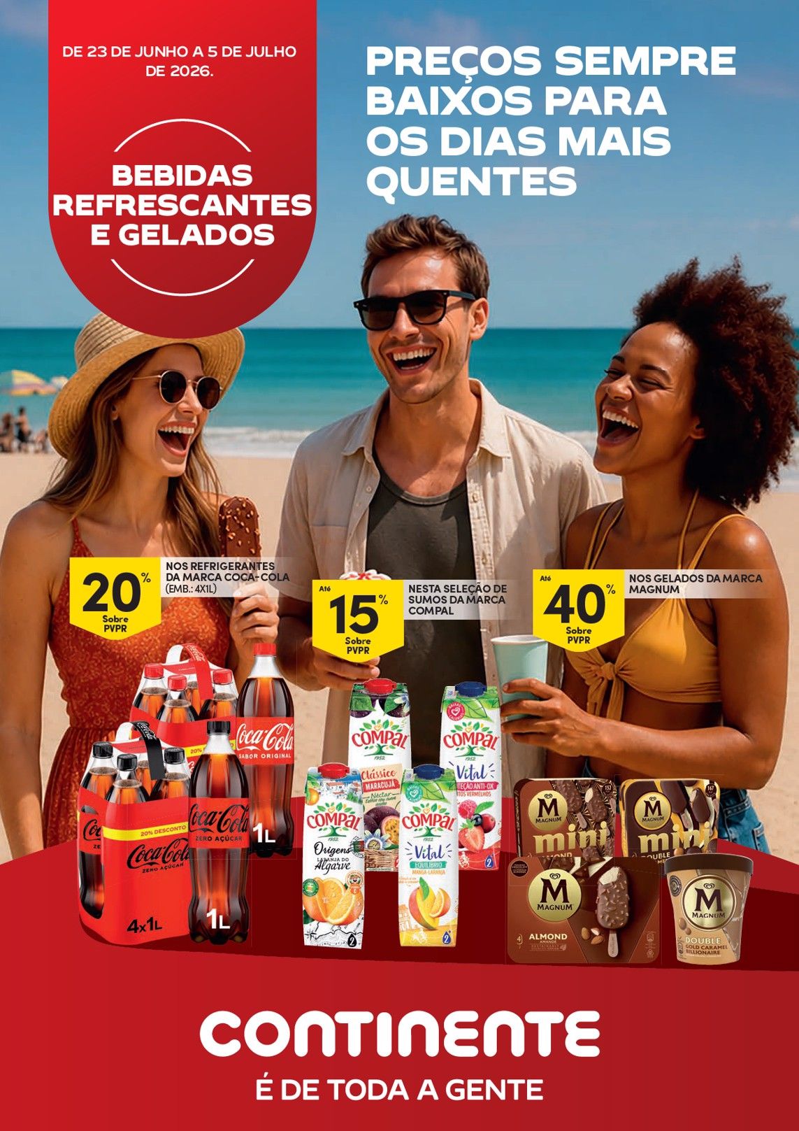 Folheto Continente · de 23 de Junho a 5 de Julho — página 1