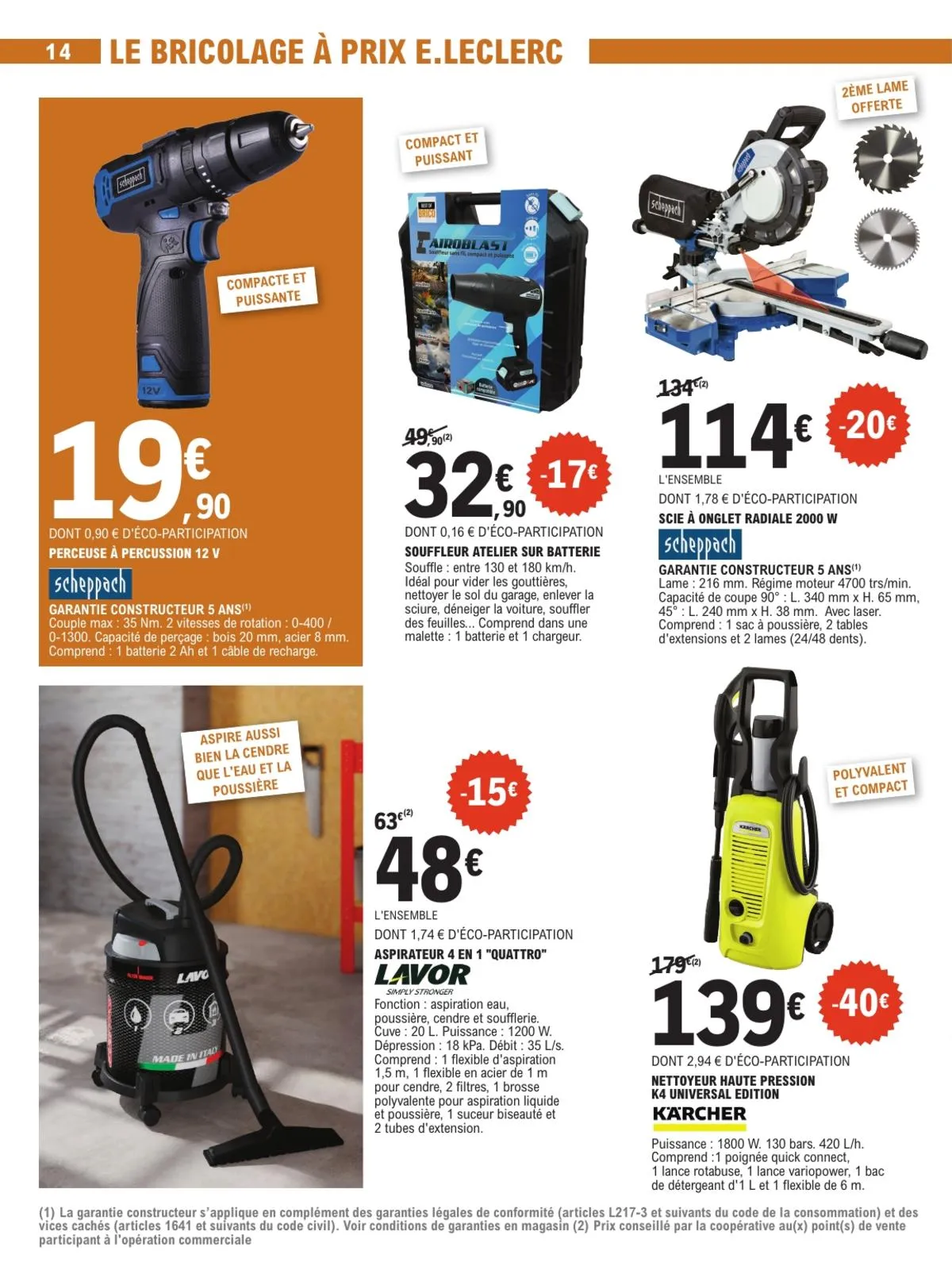 Catalogue E.Leclerc · Jardin D'Automne Brico Chauffage — page 14