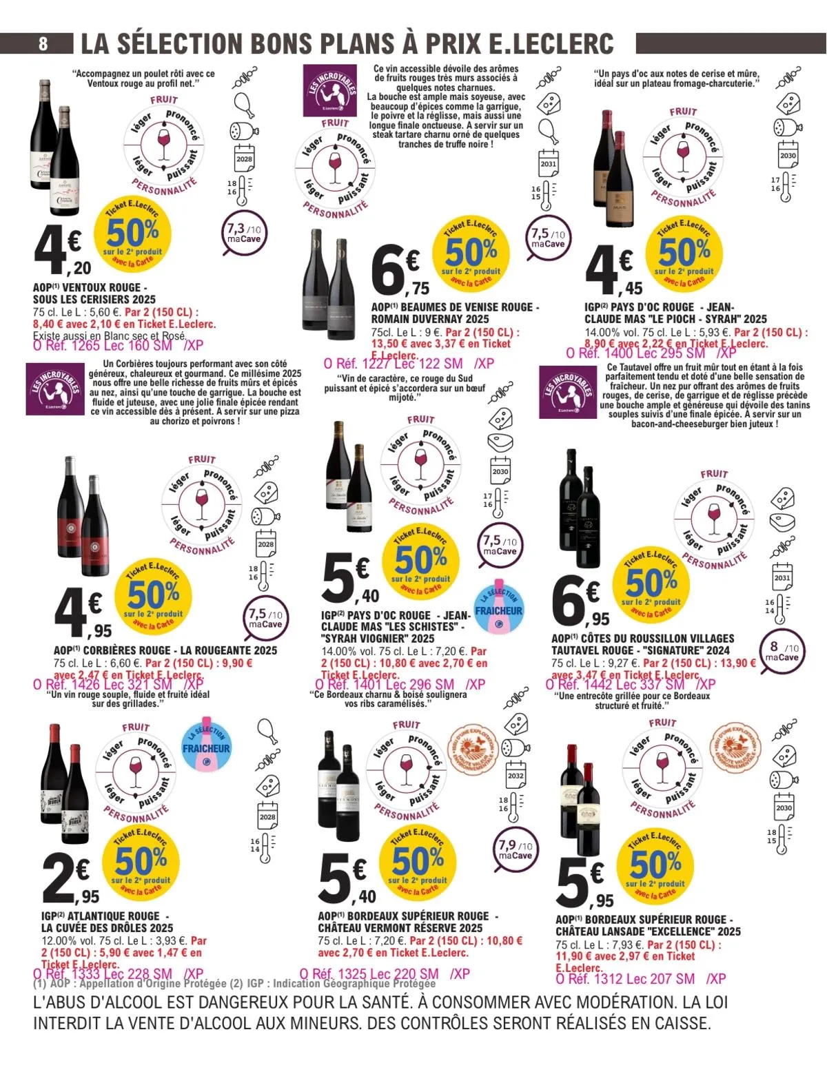 Catalogue E.Leclerc · Foire Aux Vins - Mixte — page 8