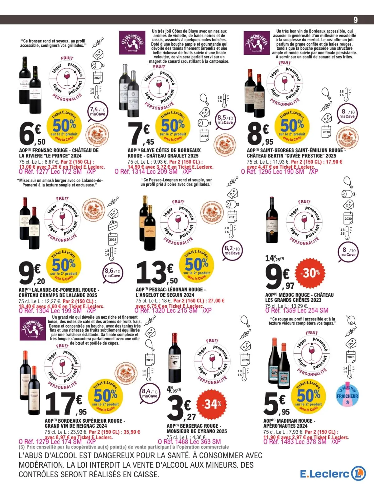 Catalogue E.Leclerc · Foire Aux Vins - Mixte — page 9