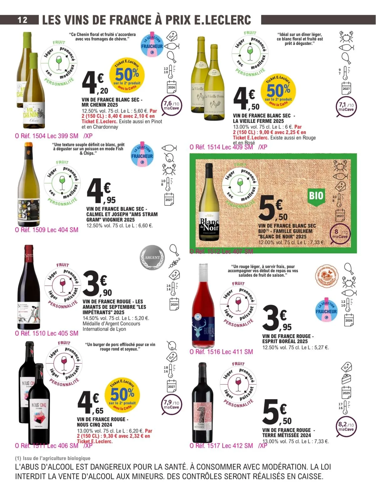 Catalogue E.Leclerc · Foire Aux Vins - Mixte — page 12