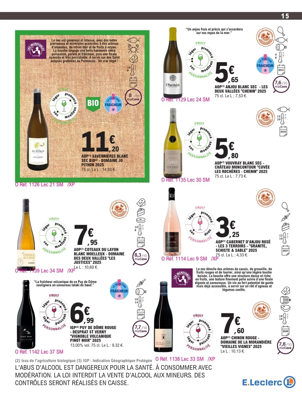 Catalogue E.Leclerc · Foire Aux Vins - Mixte — page 15