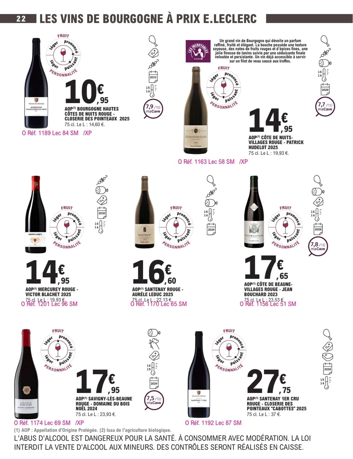 Catalogue E.Leclerc · Foire Aux Vins - Mixte — page 22
