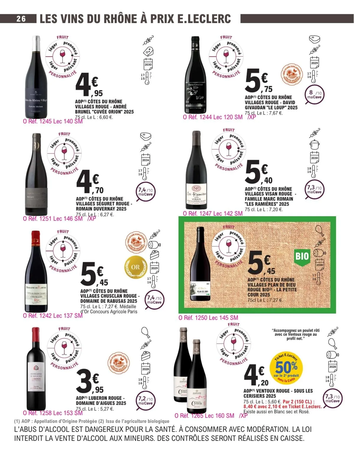 Catalogue E.Leclerc · Foire Aux Vins - Mixte — page 26