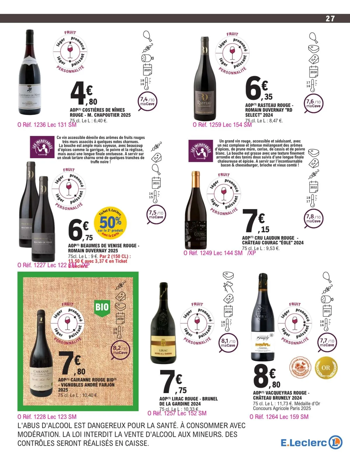 Catalogue E.Leclerc · Foire Aux Vins - Mixte — page 27