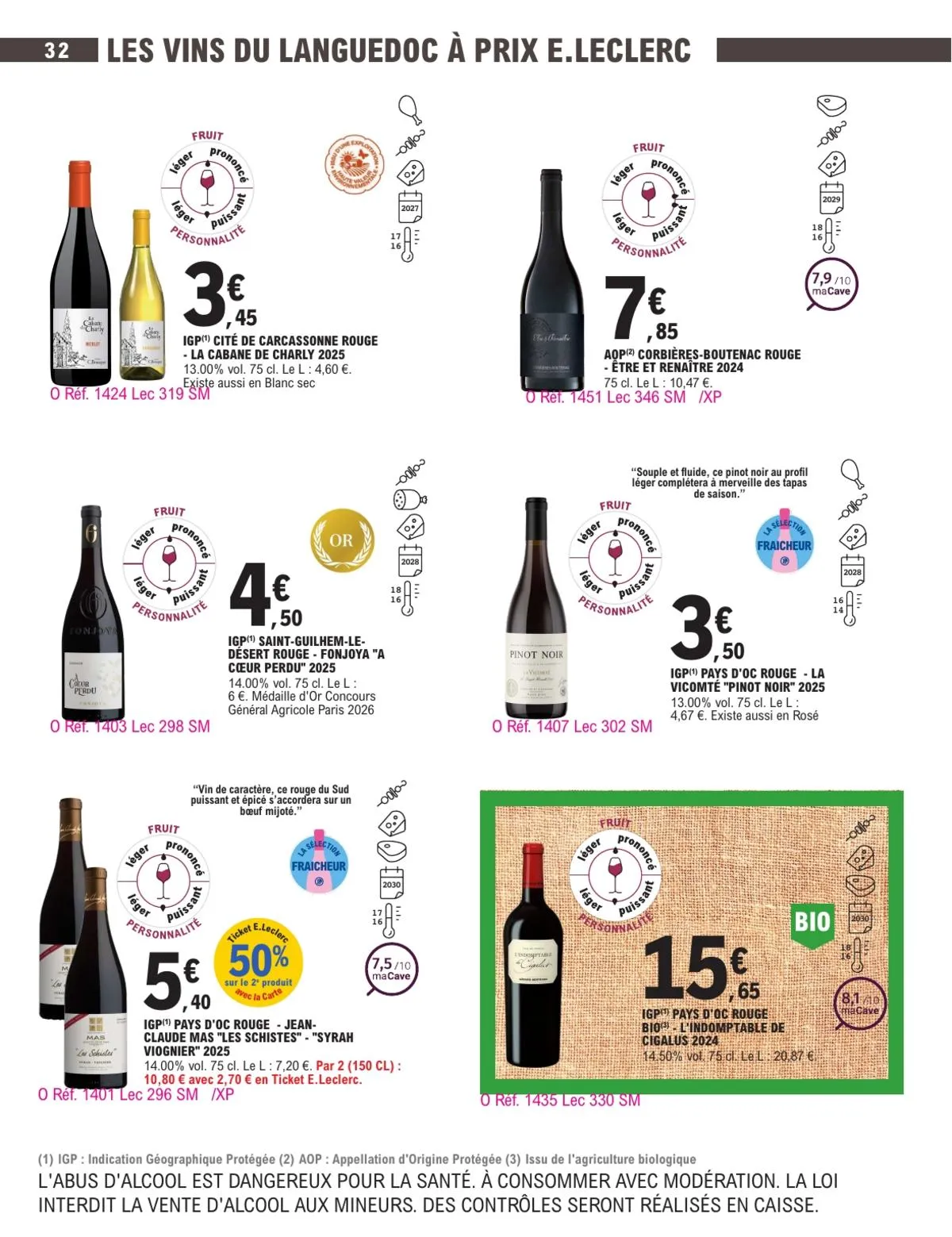 Catalogue E.Leclerc · Foire Aux Vins - Mixte — page 32