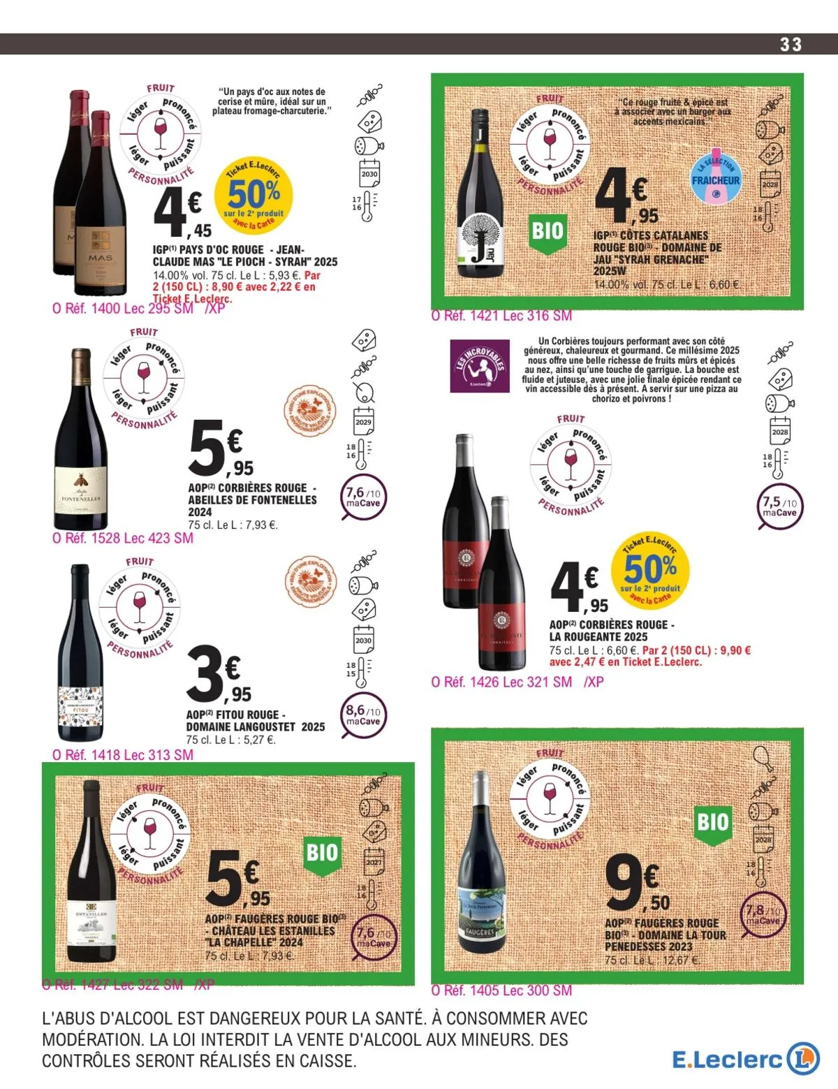 Catalogue E.Leclerc · Foire Aux Vins - Mixte — page 33