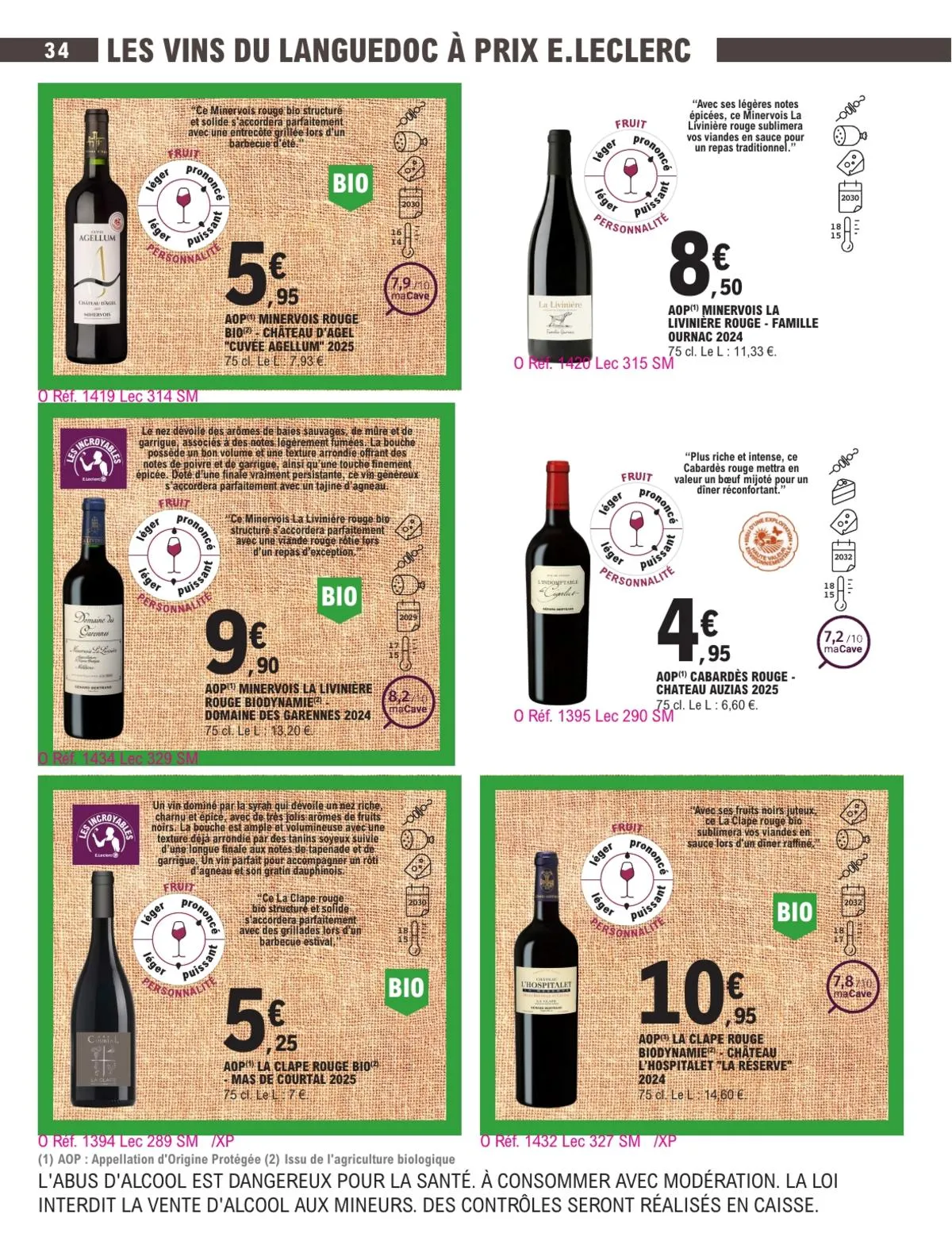 Catalogue E.Leclerc · Foire Aux Vins - Mixte — page 34
