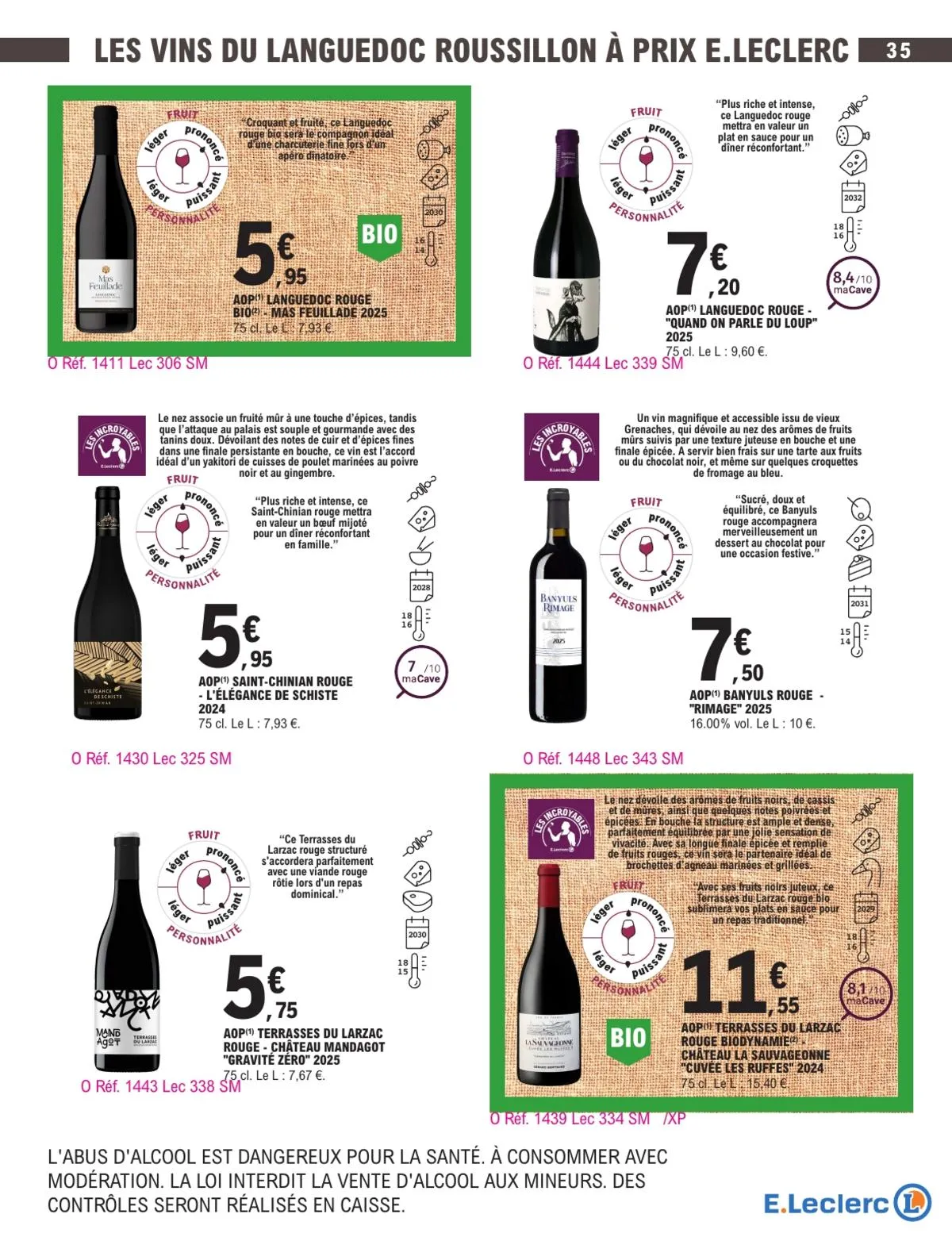 Catalogue E.Leclerc · Foire Aux Vins - Mixte — page 35