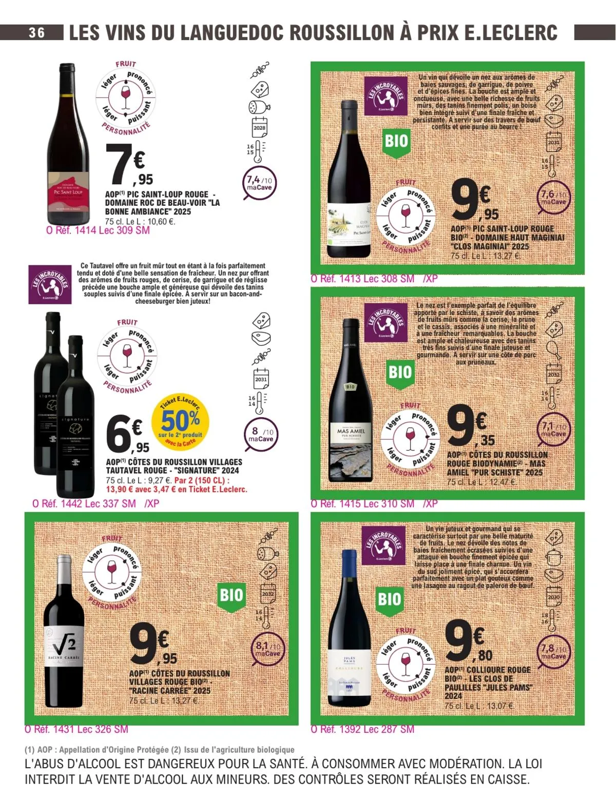 Catalogue E.Leclerc · Foire Aux Vins - Mixte — page 36