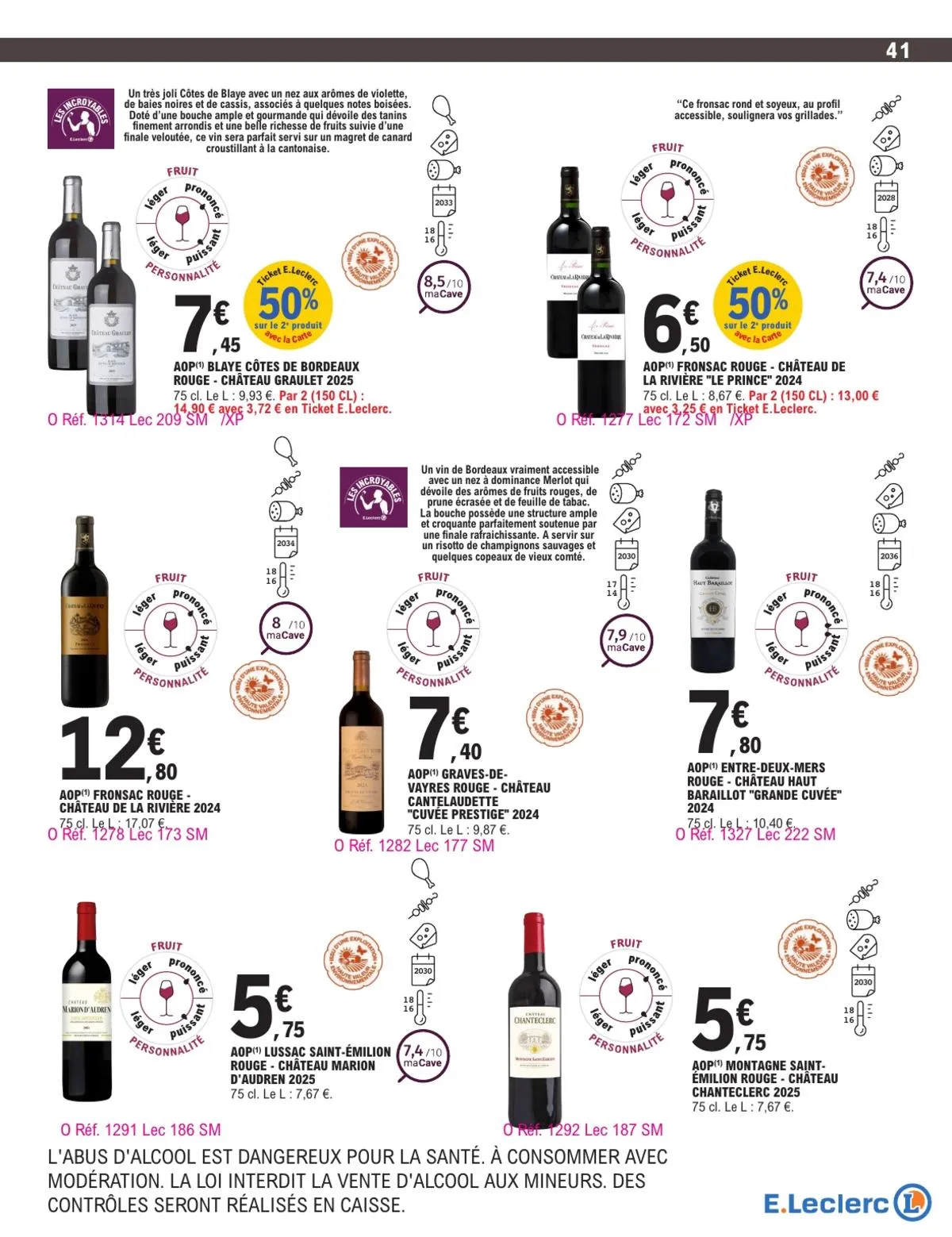 Catalogue E.Leclerc · Foire Aux Vins - Mixte — page 41